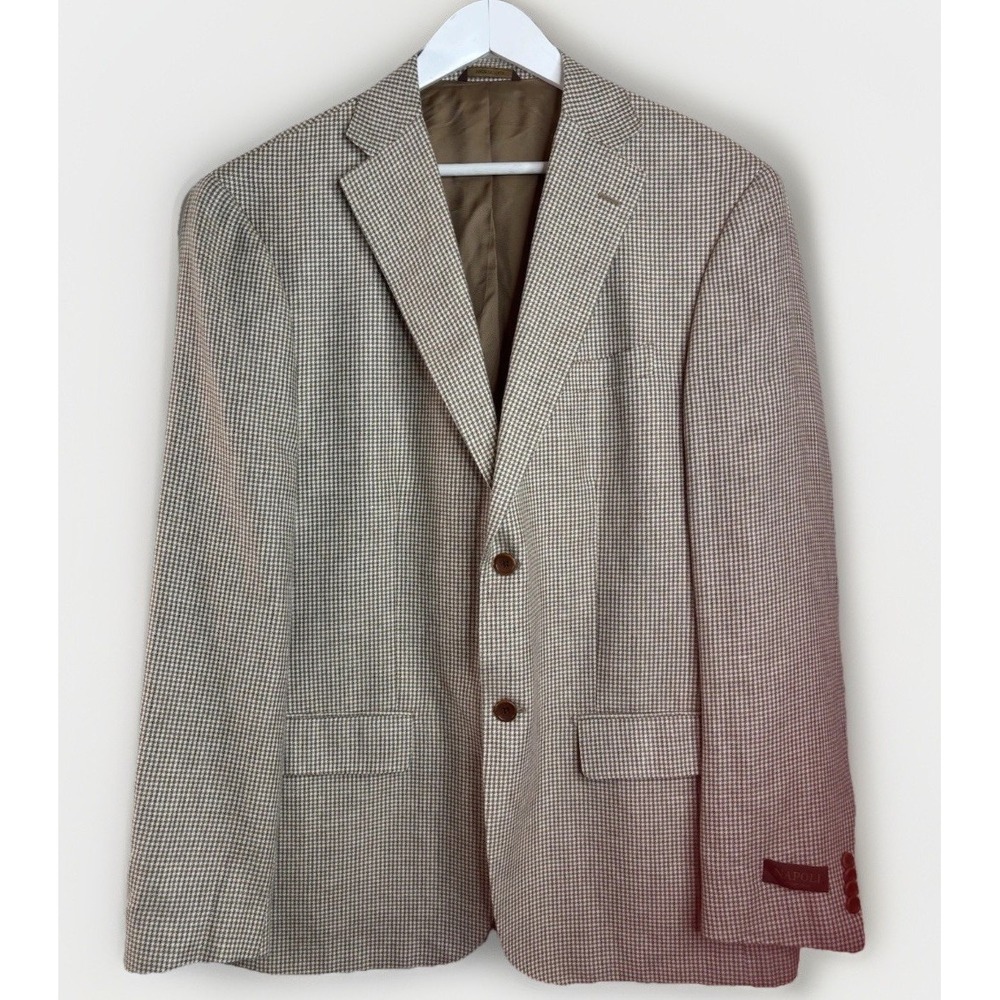 Lanificio Fratelli Bacci Cashmere Linen 44L Blazer SportsCoat‎ Jacket